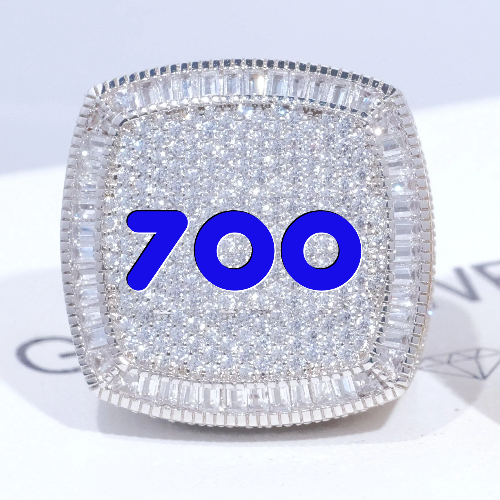 CUSTOM LETTER 3D ICED RING