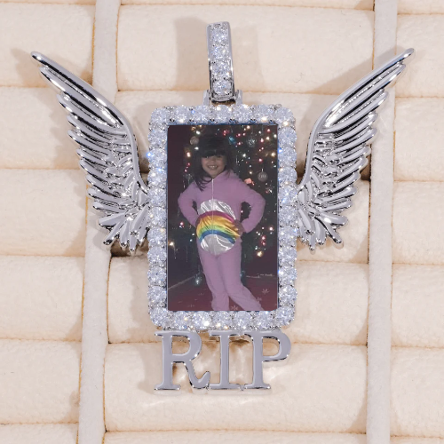 RIP WING 3D CUSTOM PICTURE PENDANT