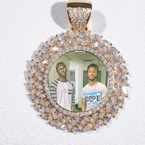 Large 3D Wheat Ear Custom Picture Pendant