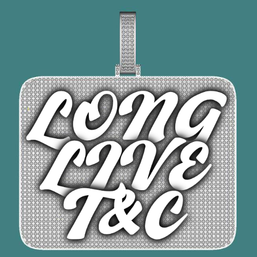 CUSTOM LETTER NECKLACE 3D BIG SQUARE