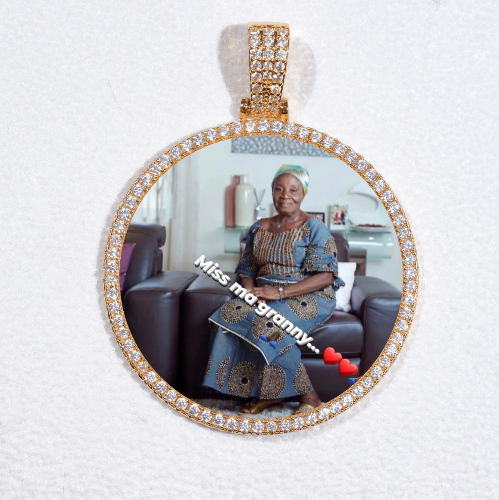 MEDIUM 3D CIRCLE CUSTOM PICTURE PENDANT