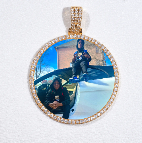 MEDIUM 3D CIRCLE CUSTOM PICTURE PENDANT