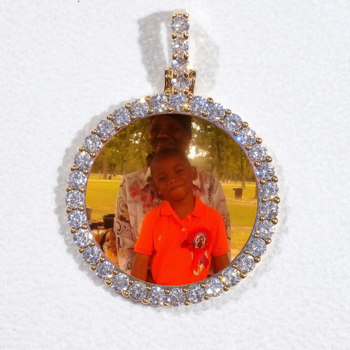 3D CIRCLE CUSTOM PICTURE PENDANT SMALL SIZE