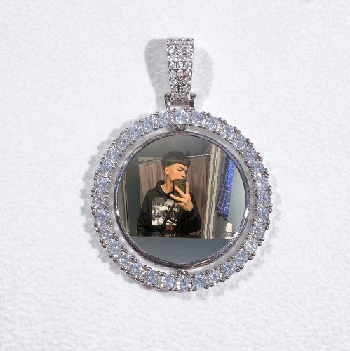 3D Spinning 2-Faced Custom Picture Pendant