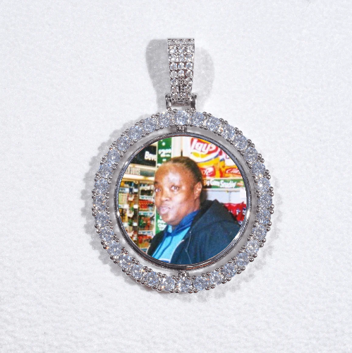 3D Spinning 2-Faced Custom Picture Pendant