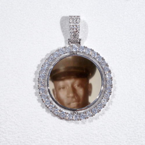 3D Spinning 2-Faced Custom Picture Pendant