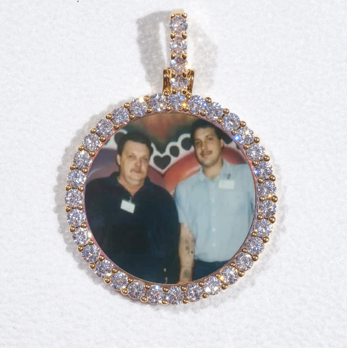 3D CIRCLE CUSTOM PICTURE PENDANT SMALL SIZE