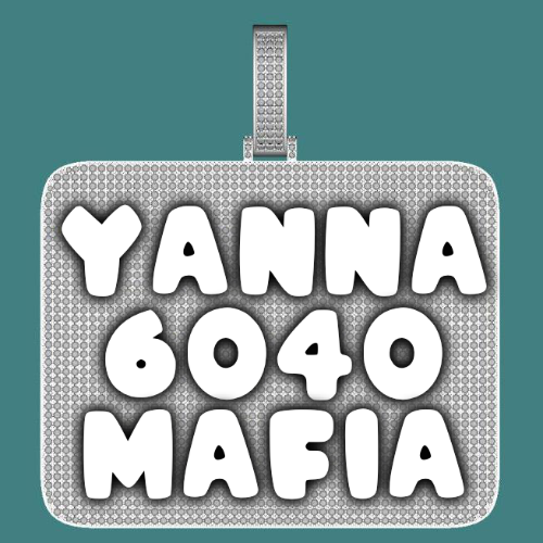 CUSTOM LETTER NECKLACE 3D BIG SQUARE