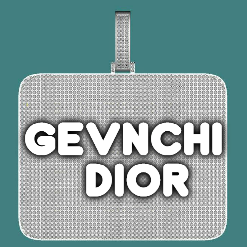 CUSTOM LETTER NECKLACE 3D BIG SQUARE
