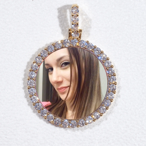 3D CIRCLE CUSTOM PICTURE PENDANT SMALL SIZE