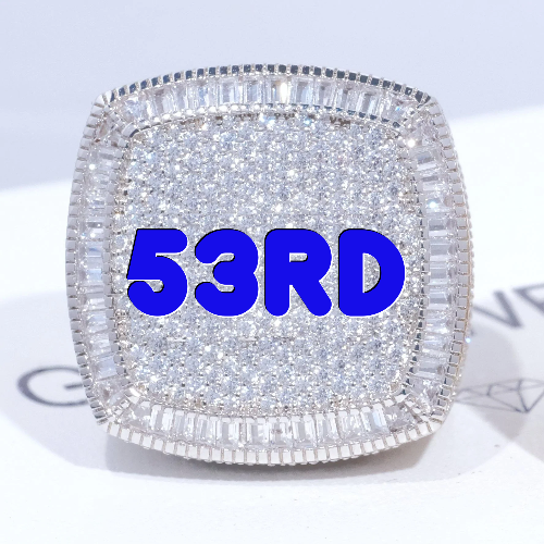 CUSTOM LETTER 3D ICED RING