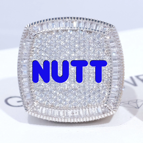 CUSTOM LETTER 3D ICED RING