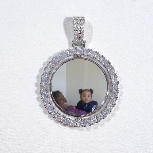 3D Spinning 2-Faced Custom Picture Pendant