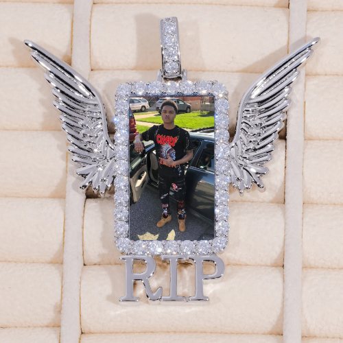 RIP WING 3D CUSTOM PICTURE PENDANT