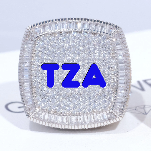 CUSTOM LETTER 3D ICED RING