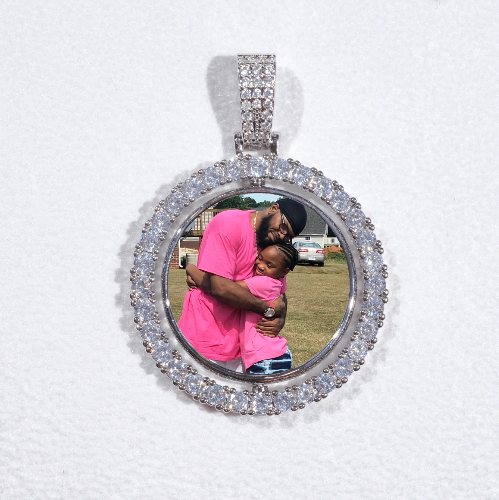 3D Spinning 2-Faced Custom Picture Pendant