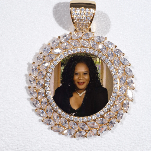 Large 3D Wheat Ear Custom Picture Pendant