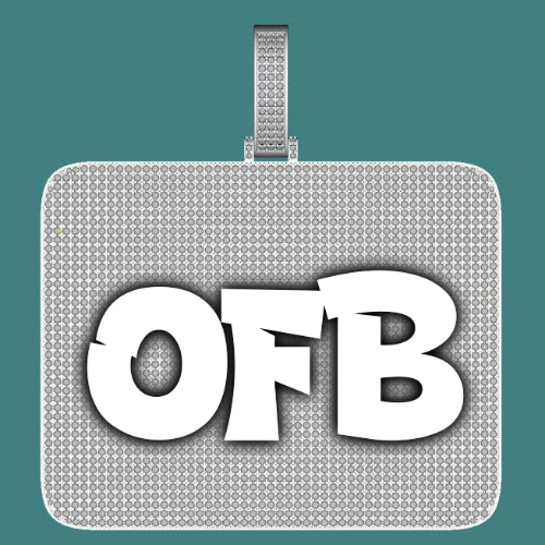 CUSTOM LETTER NECKLACE 3D BIG SQUARE