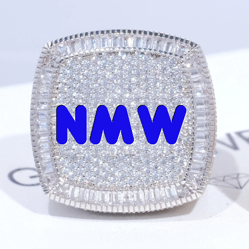 CUSTOM LETTER 3D ICED RING