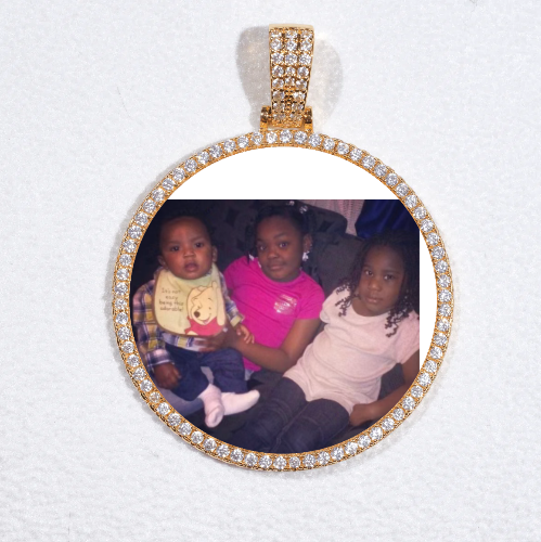 MEDIUM 3D CIRCLE CUSTOM PICTURE PENDANT