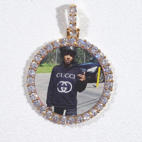 3D CIRCLE CUSTOM PICTURE PENDANT SMALL SIZE