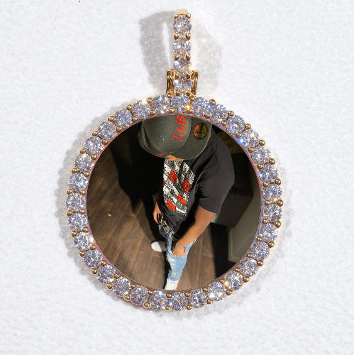 3D CIRCLE CUSTOM PICTURE PENDANT SMALL SIZE