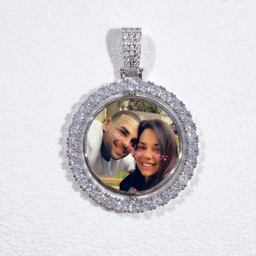 3D Spinning 2-Faced Custom Picture Pendant