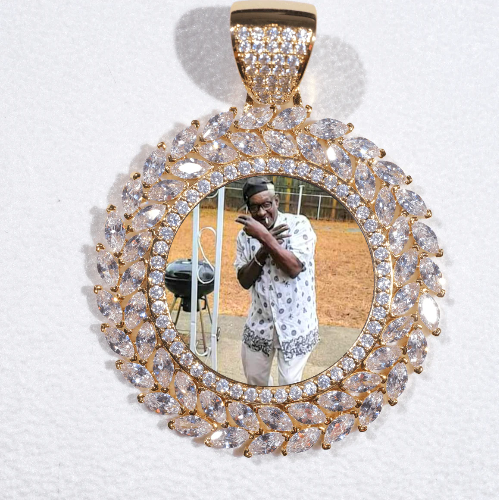 Large 3D Wheat Ear Custom Picture Pendant