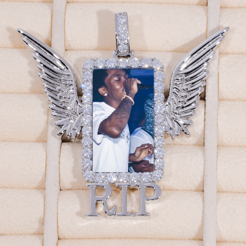 RIP WING 3D CUSTOM PICTURE PENDANT
