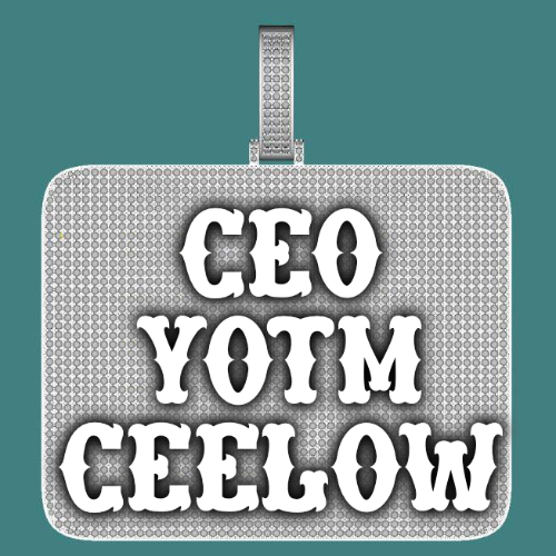 CUSTOM LETTER NECKLACE 3D BIG SQUARE