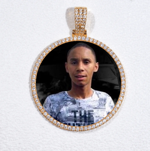 MEDIUM 3D CIRCLE CUSTOM PICTURE PENDANT