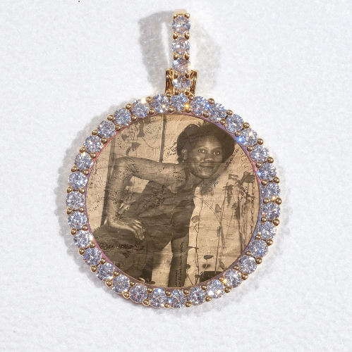 3D CIRCLE CUSTOM PICTURE PENDANT SMALL SIZE