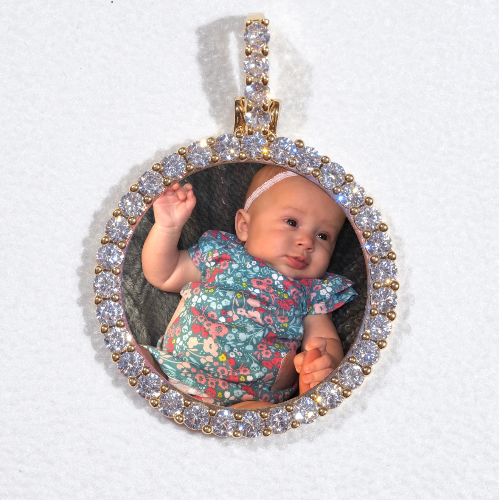 3D CIRCLE CUSTOM PICTURE PENDANT SMALL SIZE