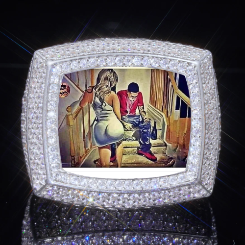 3D CUSTOM PICTURE ICED RING