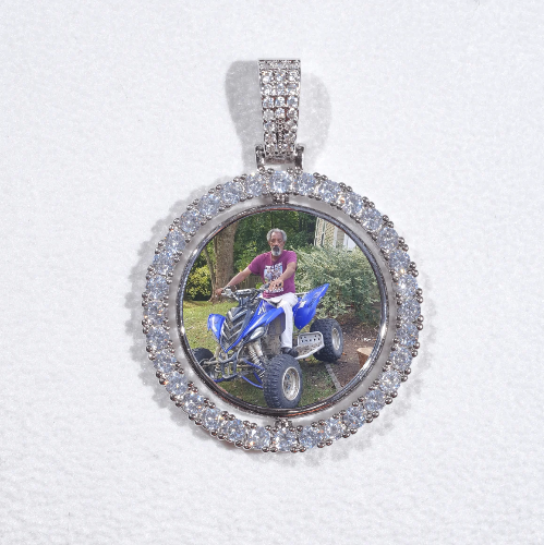 3D Spinning 2-Faced Custom Picture Pendant