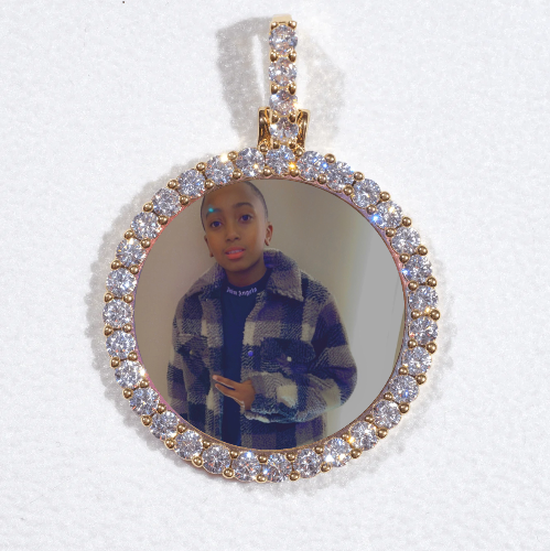 3D CIRCLE CUSTOM PICTURE PENDANT SMALL SIZE