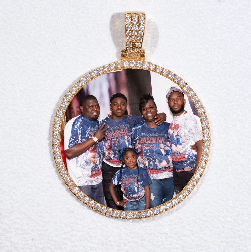 MEDIUM 3D CIRCLE CUSTOM PICTURE PENDANT