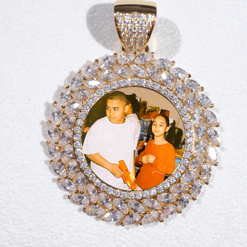 Large 3D Wheat Ear Custom Picture Pendant