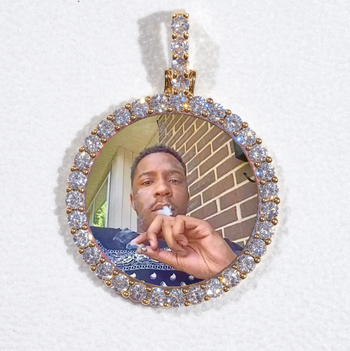 3D CIRCLE CUSTOM PICTURE PENDANT SMALL SIZE