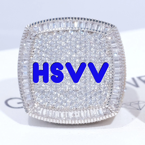CUSTOM LETTER 3D ICED RING