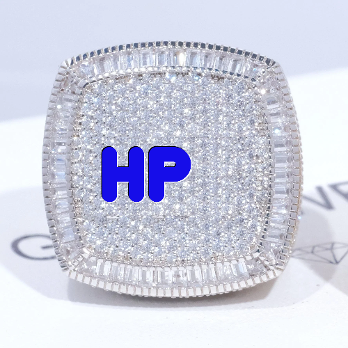 CUSTOM LETTER 3D ICED RING
