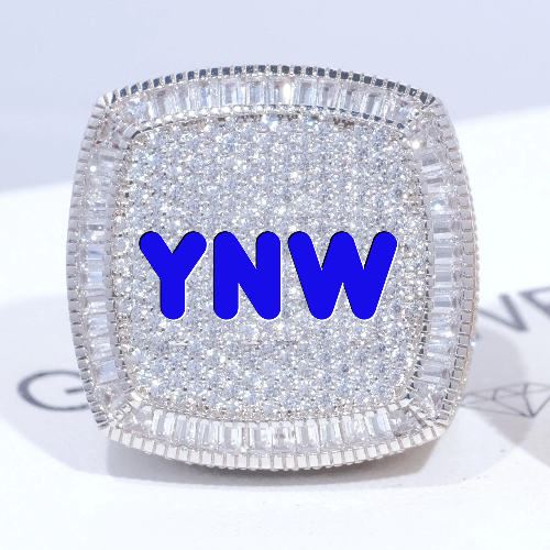 CUSTOM LETTER 3D ICED RING