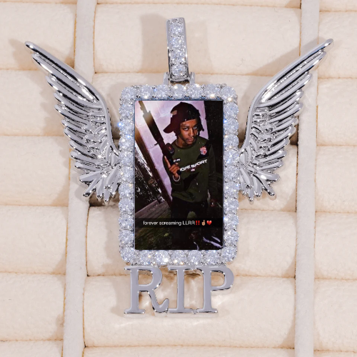 RIP WING 3D CUSTOM PICTURE PENDANT