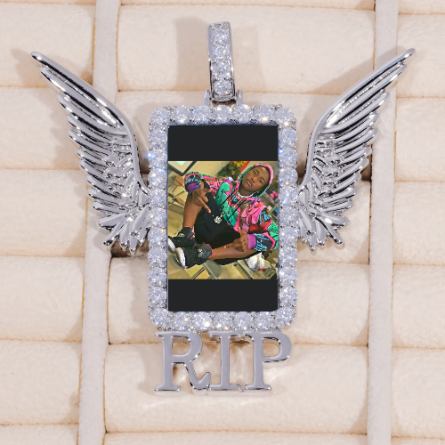 RIP WING 3D CUSTOM PICTURE PENDANT