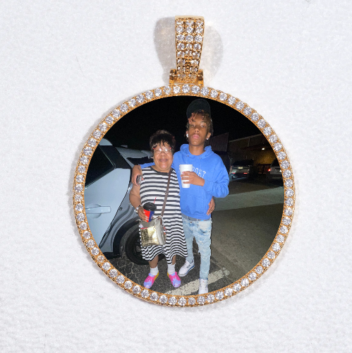 MEDIUM 3D CIRCLE CUSTOM PICTURE PENDANT