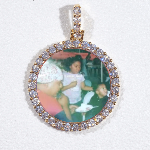 3D CIRCLE CUSTOM PICTURE PENDANT SMALL SIZE