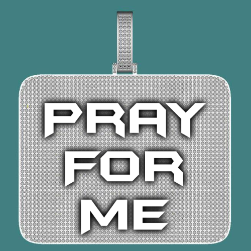 CUSTOM LETTER NECKLACE 3D BIG SQUARE