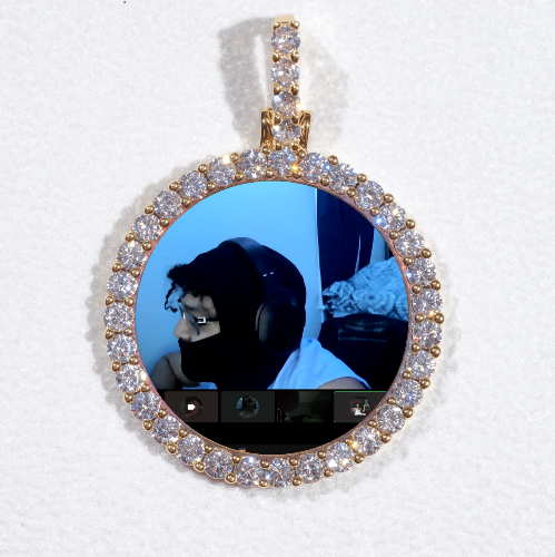 3D CIRCLE CUSTOM PICTURE PENDANT SMALL SIZE