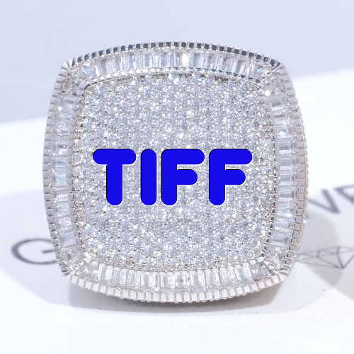 CUSTOM LETTER 3D ICED RING