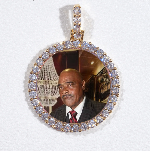 3D CIRCLE CUSTOM PICTURE PENDANT SMALL SIZE